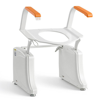 Dual Motor Power Toilet Seat Lift with Button Control for Elderly