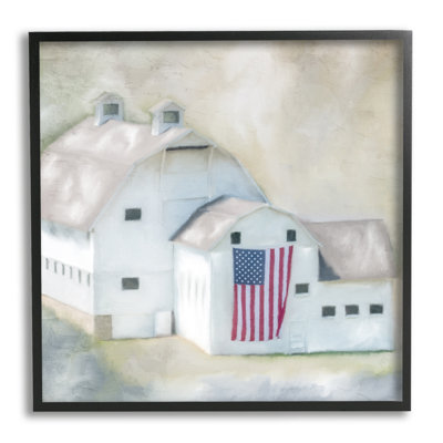 Drapeau américain «Farmhouse Barn» par Kim Allen - Peinture