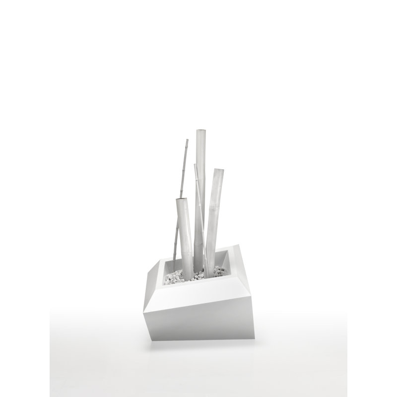 Faz Pot Planter, White, 16.5" H x 23.25" W x 17.75" D