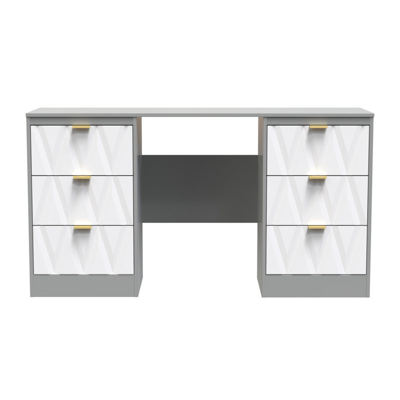 Dressing Table, White Matt/Dusk Grey