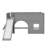 Full Size Wooden Low Loft Bed with Storage Shelves, Slide & Playhouse Door/Window – Kids Bed, Gray-382690047
