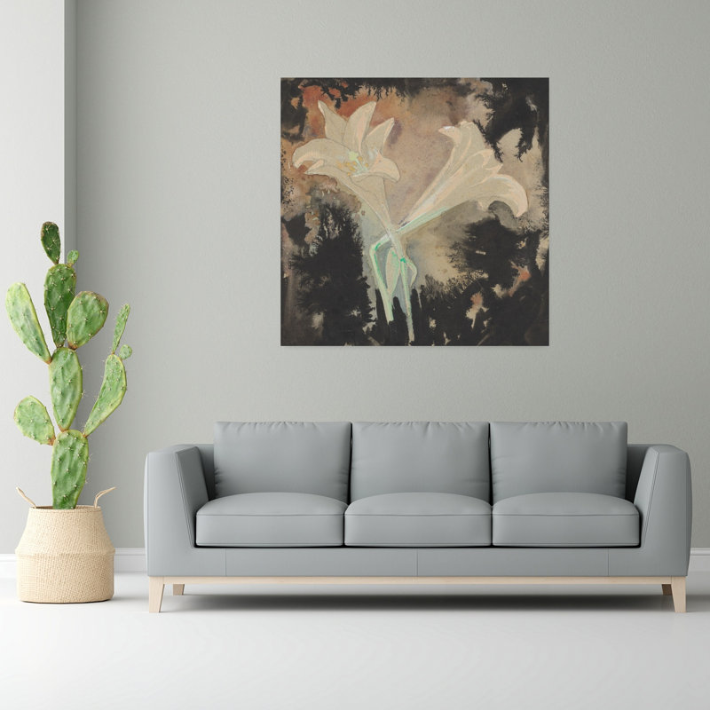 Art contemporain Art floral contemporain, H 48 po x l 48 po