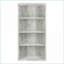 Bibliothèque, tablettes industrielles modernes réglables à 4 niveaux, H 47,5 po gris ardoise | Panneau de particules-1316729787