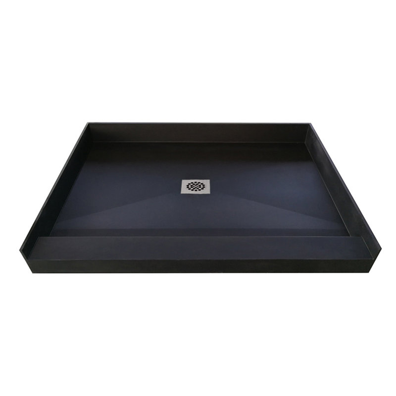 Vivid W D Rectangular Shower Base, 6" H x 48" W x 34" D