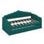 Lit de jour simple tapissier avec couchette, canapé-lit en velours avec ports USB, aucun sommier nécessaire-574000001