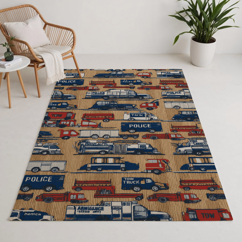 Tapis intérieur et extérieur brun Transport, Rectangle 9 pi x 12 pi