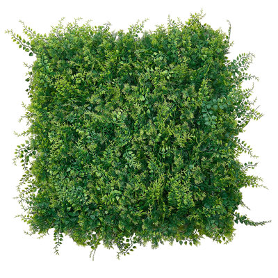 Artificial Plant Wall, 20 x 20 in Artificial Boxwood Panels, Sun Protection Greenery Backdrop Privacy Hedge Fence, Fake Grass Screen for Wedding, Indoor, Outdoor Garden, Backyard