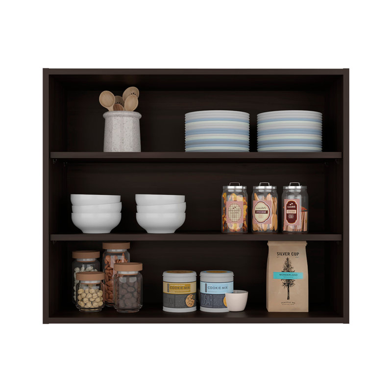 Wall Cabinet, Walnut, 1 Piece, Walnut