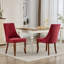 Chaise de salle à manger en rayonne en lin et flocage en lin-1306895871