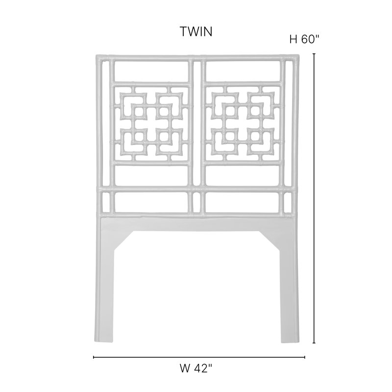 Palm Springs Low Profile Standard Bed, Twin, Natural