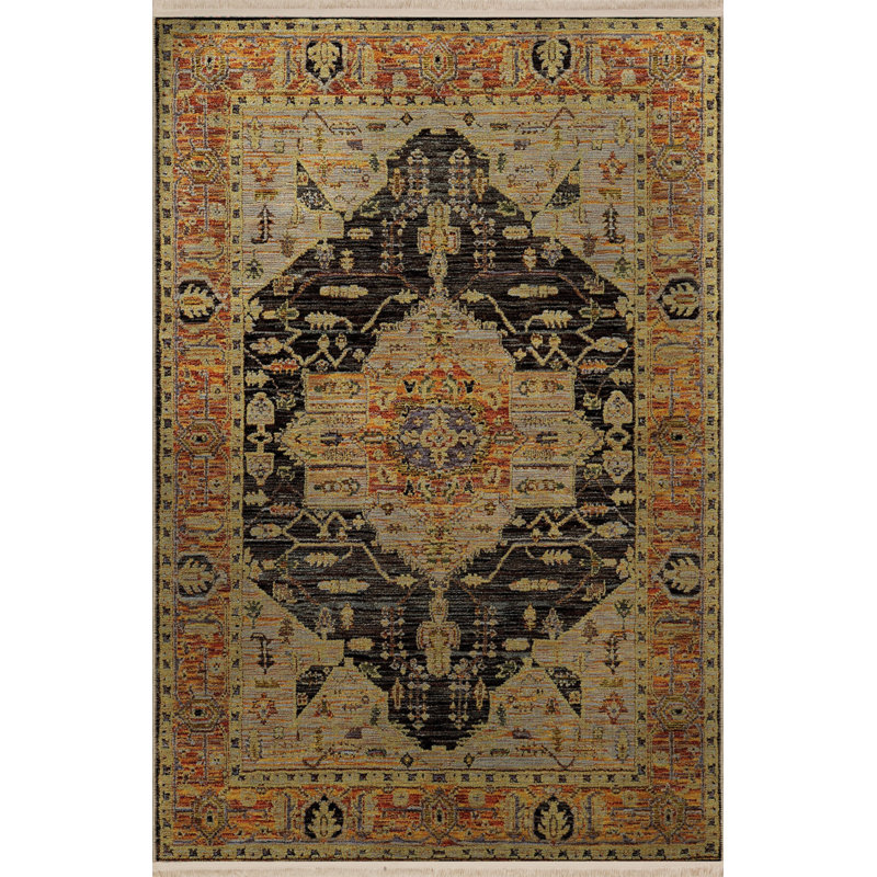 Tapis rectangulaire Wisnie, Rectangle 5 pi x 6 pi 7 po