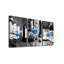 Canvas Wall Art For Kitchen Wall Decor For Dining Room Black And White Wine Glasses Painting Modern Blue Wine Canvas Art Prints Ready To Hang Pictures For Restaurant Home Decorations 12X16 3 Piece