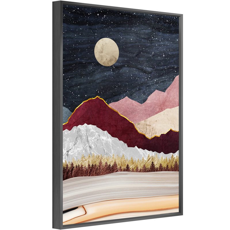 Nature, impression d'art mural, H 16 po x l 12 po x P 1,6 po, Noir