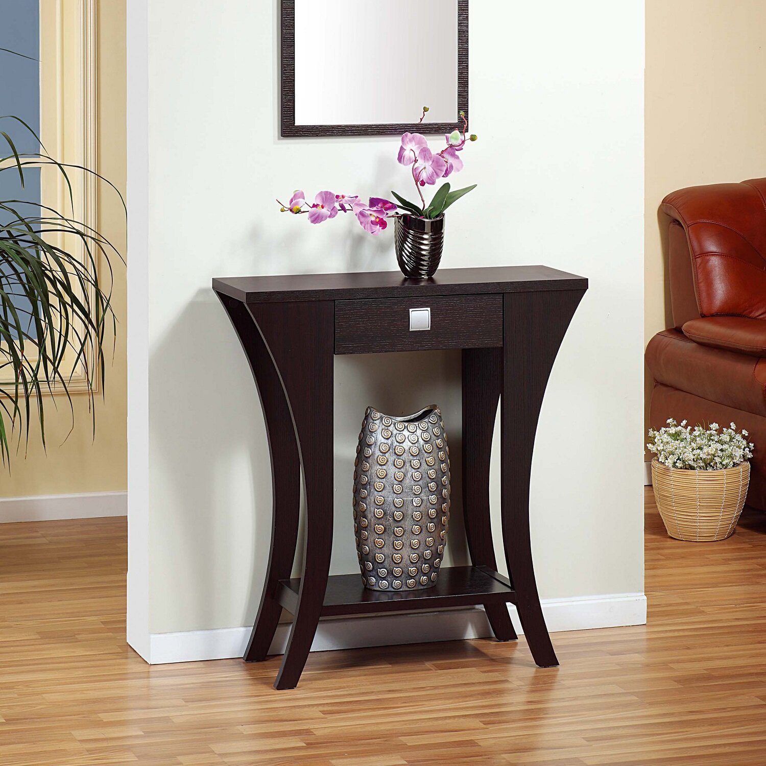 Ilithia 23.6 Tall End Table with Storage, Flip Top Narrow Side Table, Skinny Nightstand Sofa Table Winston Porter Color: Black