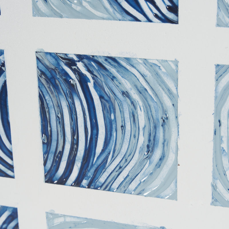 «Ocean Sounds II», une œuvre d'art originale sous verre faite à la main, Ocean Sounds I