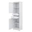 Armoire de rangement de salle de bain de 63 pouces avec tablette réglable, armoire de rangement autoportante avec 2 tiroirs, portes en verre-23178641