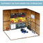Remise de jardin 6 * 8pi - look moderne avec toit en fer, intérieur spacieux et fonctionnel