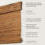 Rideaux romains en bambou naturel sans cordon-115716813