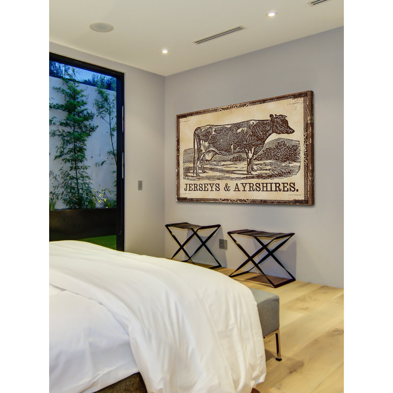 Cows Jerseys - Wrapped Canvas Print, 41cm H x 61cm W