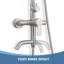 Douche d'extérieur à trois fonctions murale en acier inoxydable 304 avec douchette pour lavage des pieds et douche à main-117496558