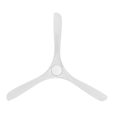  72" Carve Natural Wood Blade Smart Ceiling Fan With Remote Control Included, Works With Alexa and iOS or Android App