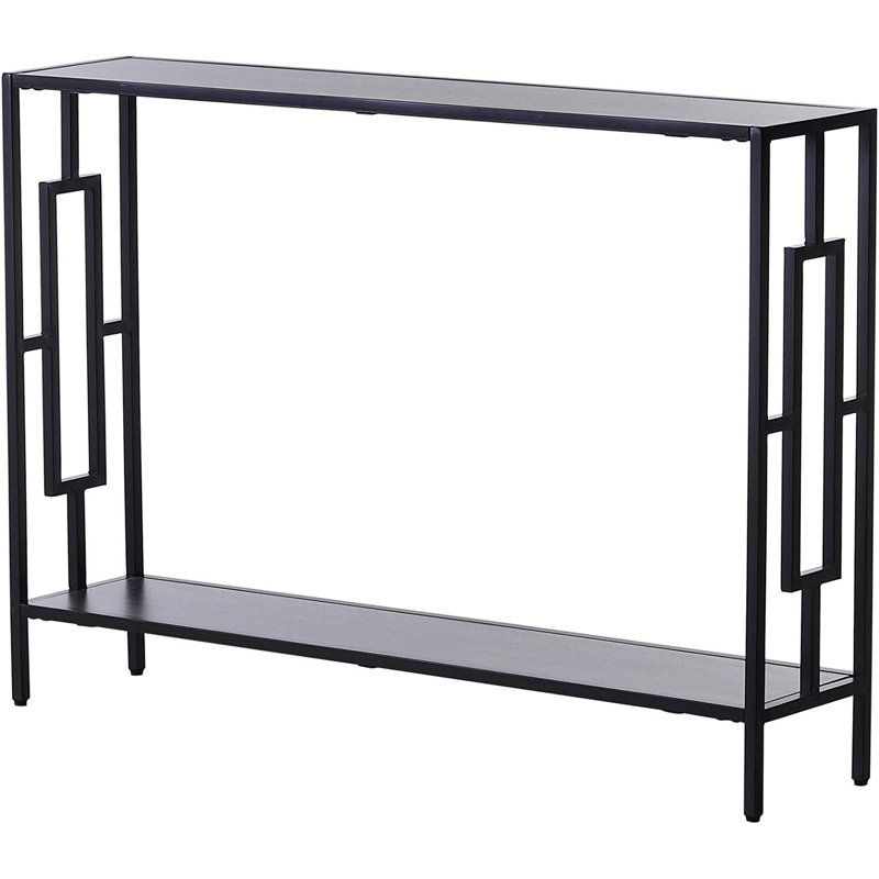 Paullina 106cm Console Table, Black, Grey