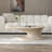 Amra Oval Coffee Table, Sandstone Greige