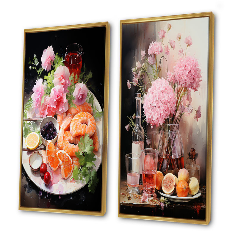 Ensemble de 2 décorations murales French Fruit and Blooms Culinaire Transcendence - International Cuisine, H 28 po x l 25 po