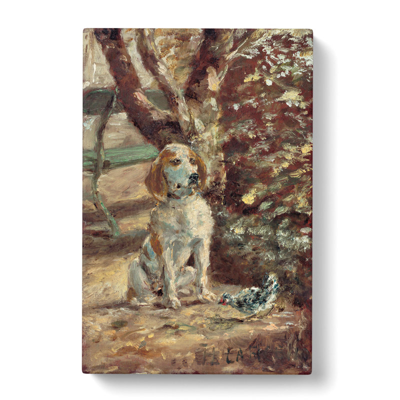 The Artists Dog by Henri De Toulouse-Lautrec - Wrapped Canvas, 35cm H x 35cm W x 3cm D