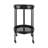 Ashgrove Modern Rustic Oval 2-Shelf Bar Cart With Tempered Glass-119451334