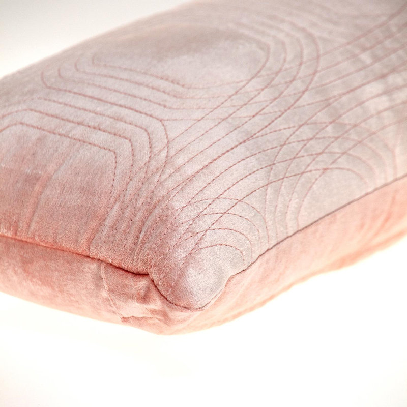 Parkland Collection Iphis Transitional Quilted Pink Throw Pillow, Pink