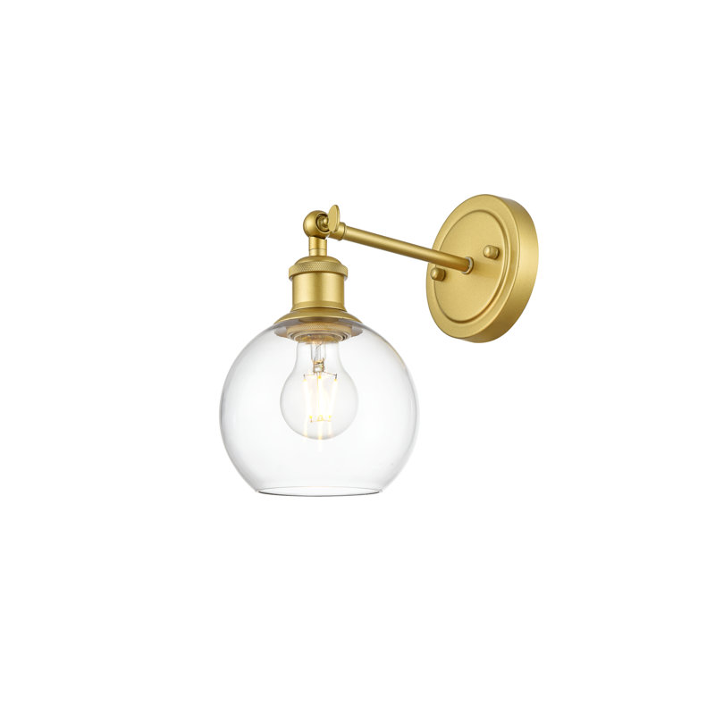 Passendale Swing Arm Sconce, Brass