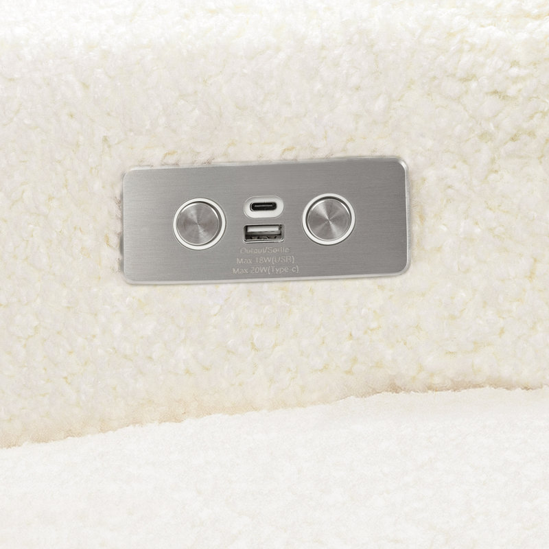 Sigi Electronic Recliner And Glider In Eco-Performance Fabric With USB Port | Water Repellent & Stain Resistant