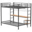 Lit superposé simple au dessus d'un lit simple Barham-862172237
