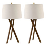 Set Of 2 Metal Table Lamps