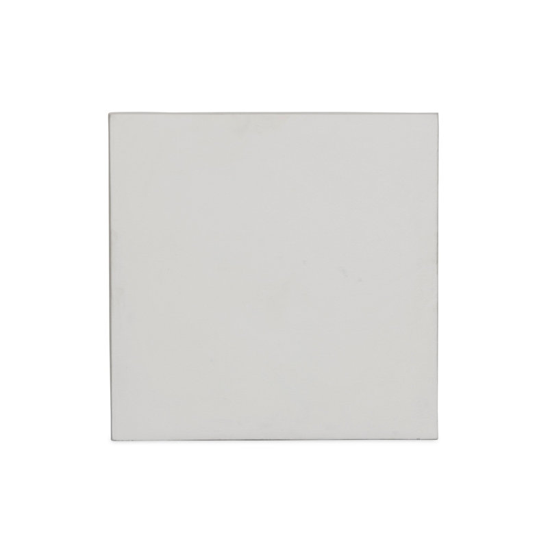Dev Square Metal Outdoor Side Table , 19.75'' in. W 19.75'' in. D, White