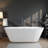 71" x 34" Freestanding Soaking Acrylic Bathtub