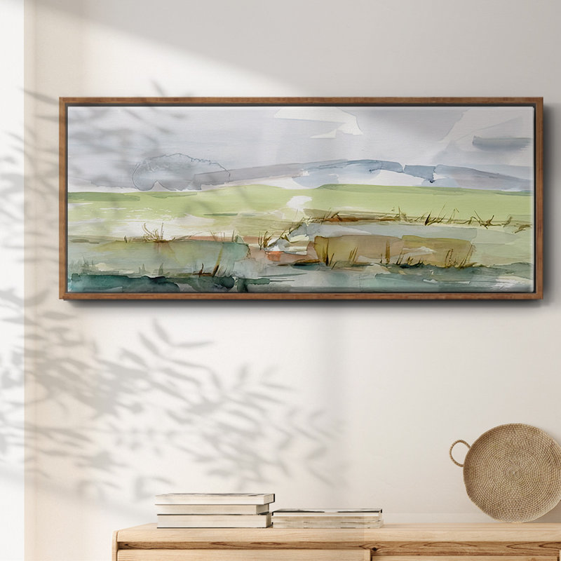 Pastel Inlet I- Framed Canvas