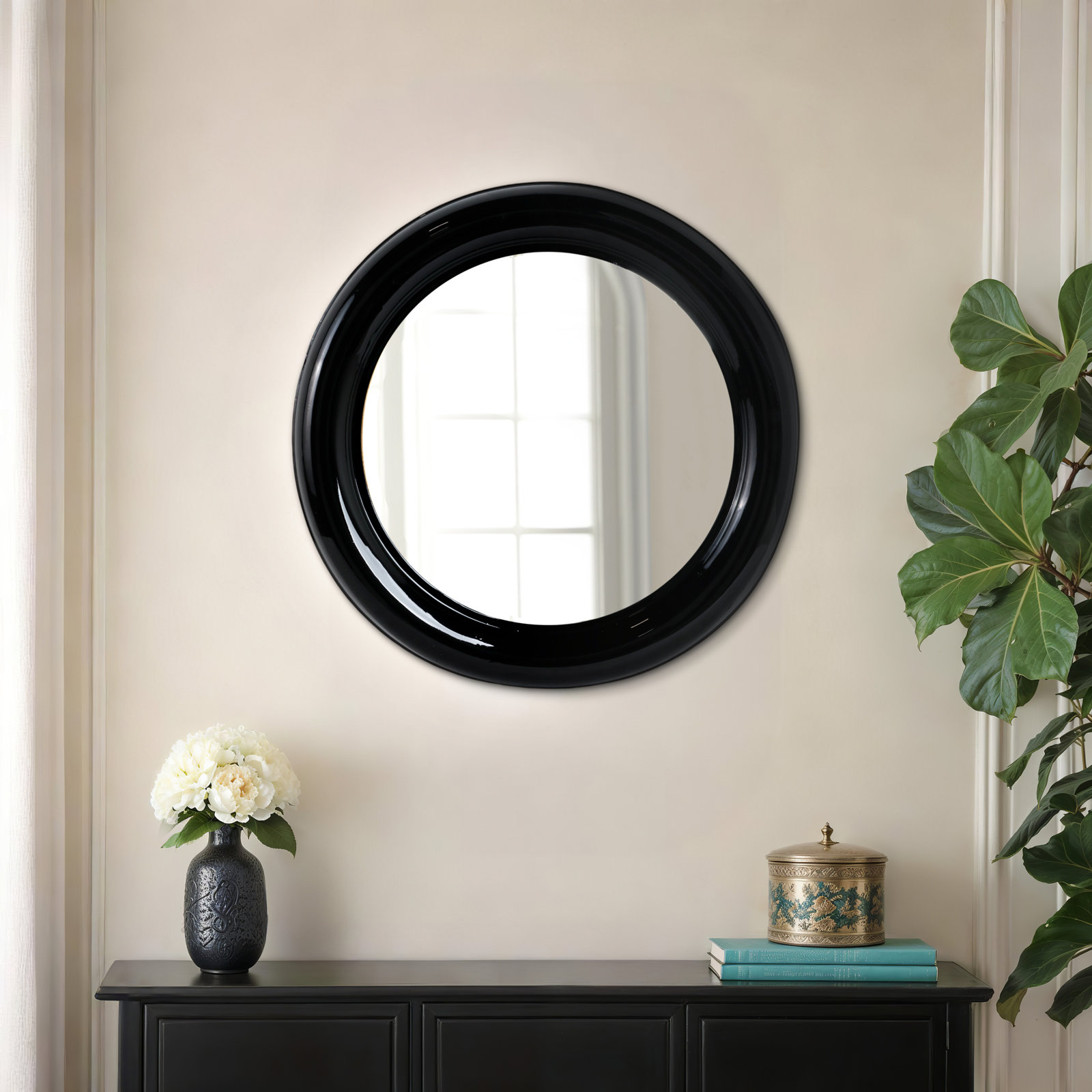 Kesley 36" Accent Mirror, Black