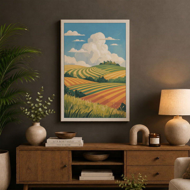 Print, 18x12 - 45.7 x 30.5 cm, Terracotta Border