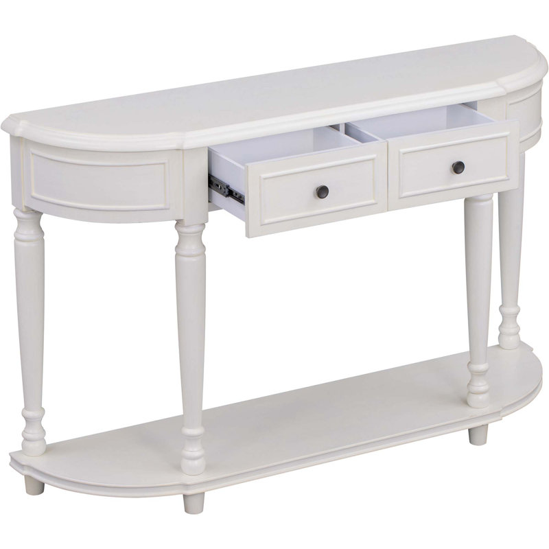 Console Clerence Retro, Blanc antique
