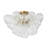 Malaijah 3-Light Water Rippled Glass Semi-Flush Mount
