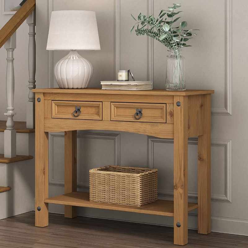 Shona 90cm Solid Wood Console Table