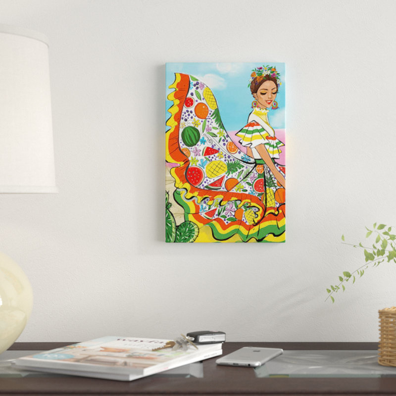 «Mexico», impression sur toile, H 12 po x l 8 po x P 0,75 po, Toile tendue