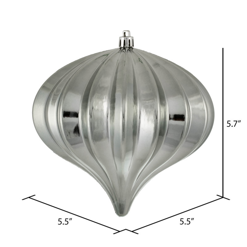 Ornement de Noël 5,7 po UV, Étain brillant