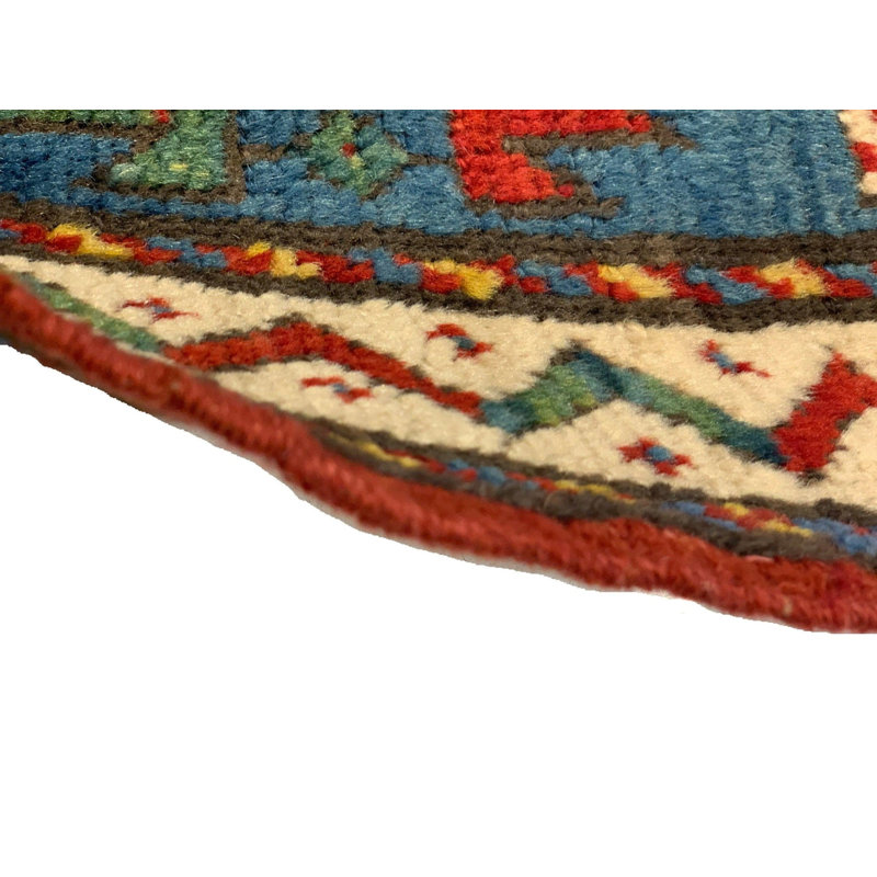 Hand Woven Cotton and Wool Oriental Area Rug