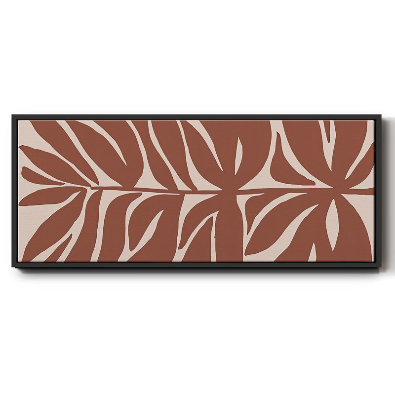 Terra Cotta Block Palms II - toile encadrée