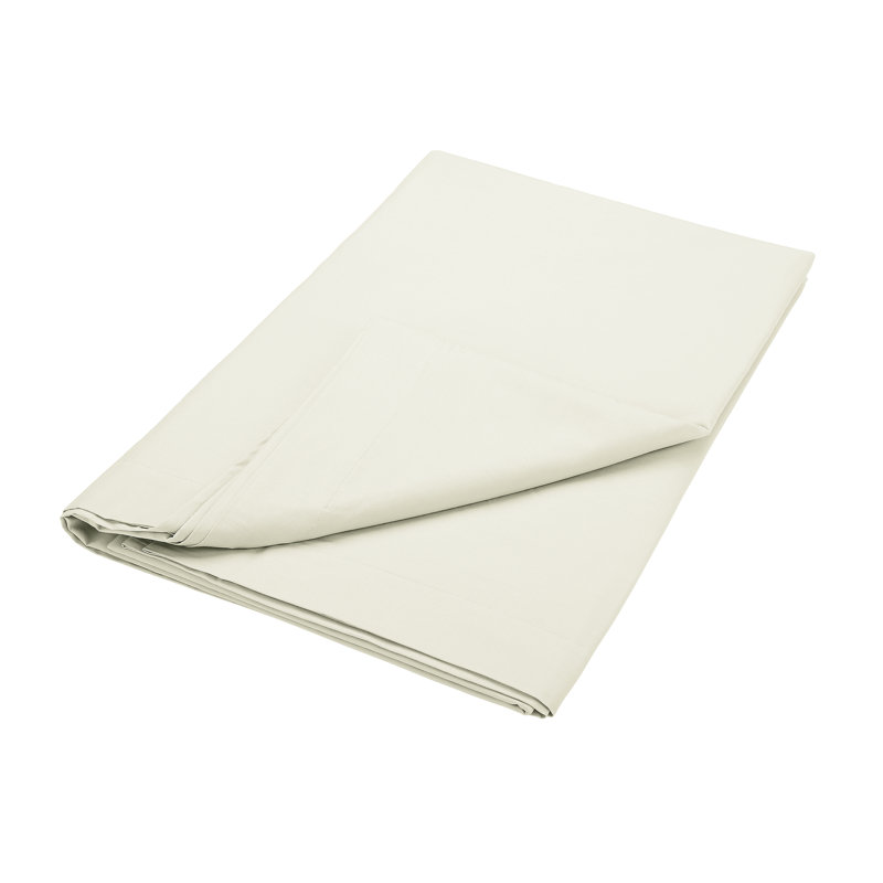 Pima 200 Thread Count 100% Cotton Percale Flat Sheet, Super King (6'), Green