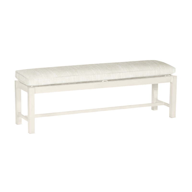 Banc d'extérieur sans dossier 60 po Club Wrought, Welt, Craie, Fossile de Vérone