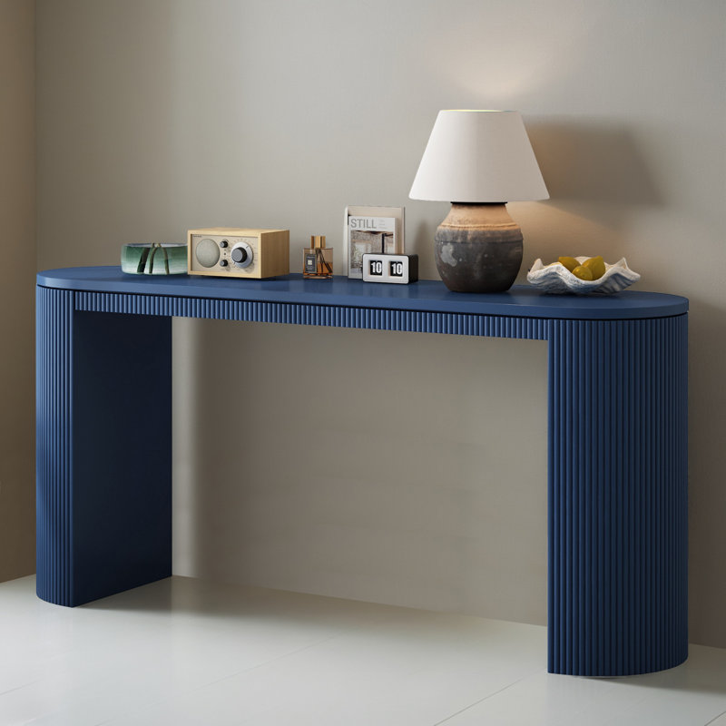 Console de 59 po pour hall d'entrée, Bleu marine